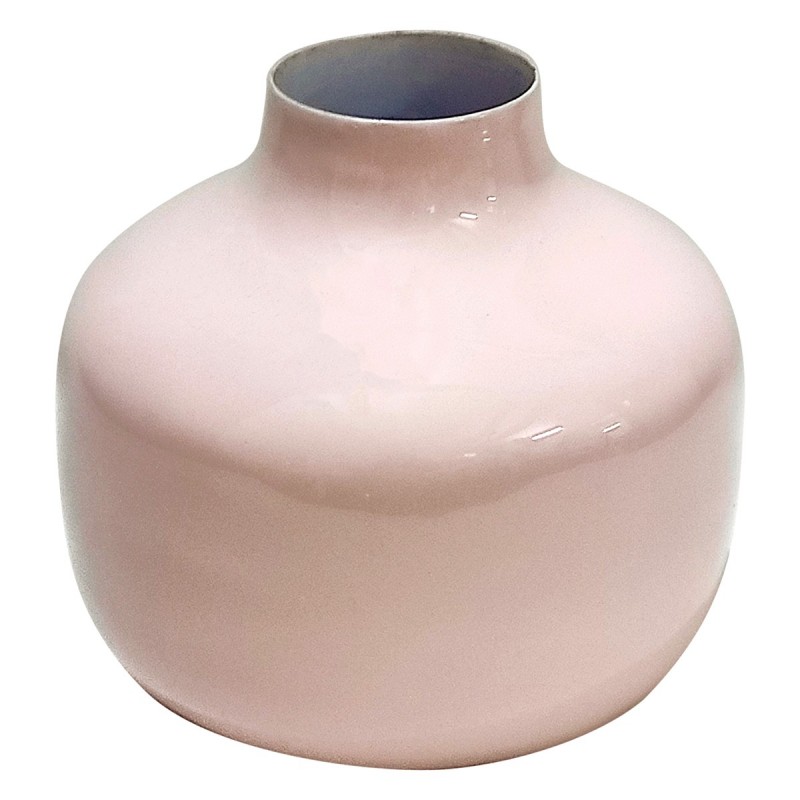 ORIGEN Home Decor Jarrón Metal Jarrones et Portavelas | Vase rose - 12x14x14cm