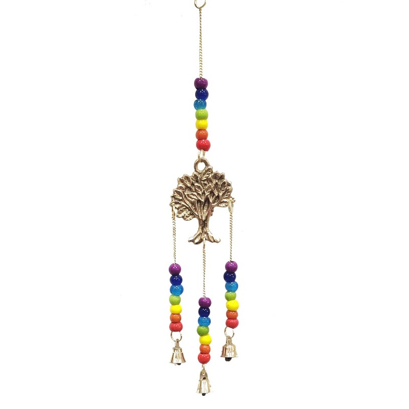 ORIGEN Home Decor Mobile Adorno Metal Collapant Life Tree | Pendant métal multicolore - 30x5x2cm