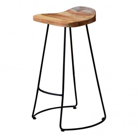 ORIGEN Home Decor Wood Wood Taburete Auxiliary | Tabouret brun - 80x42x36cm