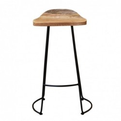 ORIGEN Home Decor Wood Wood Taburete Auxiliary | Tabouret brun - 80x42x36cm