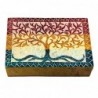 ORIGEN Home Decor Accessoires de boîte rectangulaire multicolore Natura | Boîte multicolore rectangulaire - 5x15x10cm