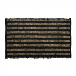 ORIGEN Home Decor Carpet Carombras | Tapis d'entrée noir rectangulaire - 1x80x50cm