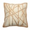 ORIGEN Home Decor Coussin avec coussins et routes de remplissage | Coussin blanc carré - 10x45x45cm