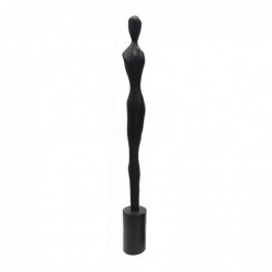 ORIGEN Home Decor Figure Sculpture africaine plusieurs | Figure de bureau noir - 90x10x10cm