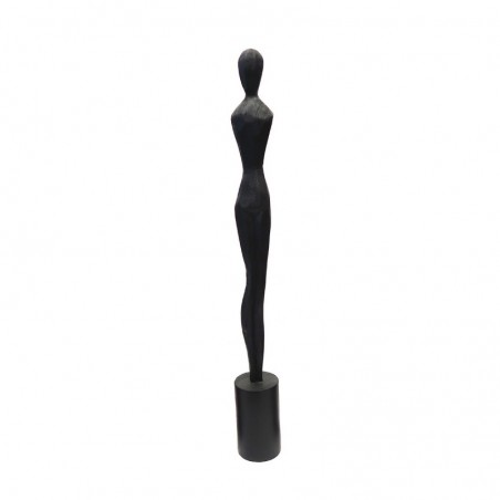 ORIGEN Home Decor Figure Sculpture africaine plusieurs | Figure de bureau noir - 77x9x9cm