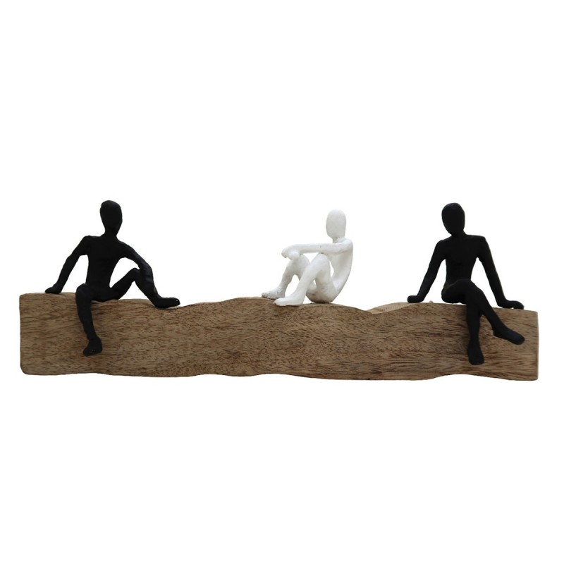 ORIGEN Home Decor Figuriner les gens tronc divers | Figure de personne brune - 16x46x10cm