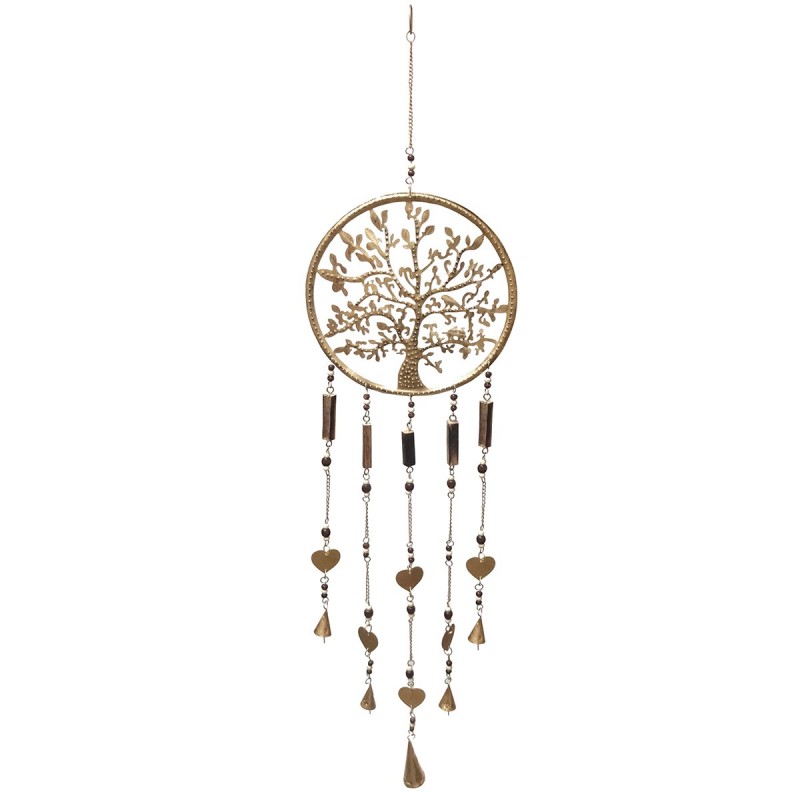 ORIGEN Home Decor Mobile Adorno Metal Collapant Life Tree | Pendant en métal doré - 35x8x1cm