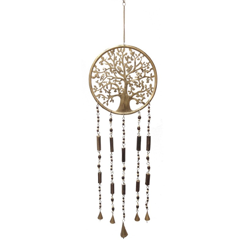 ORIGEN Home Decor Mobile Adorno Metal Collapant Life Tree | Pendant en métal doré - 35x8x1cm