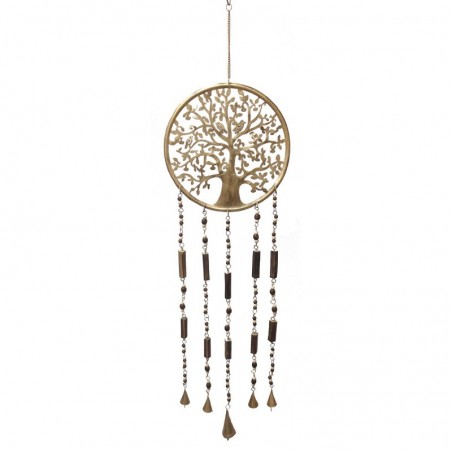 ORIGEN Home Decor Mobile Adorno Metal Collapant Life Tree | Pendant en métal doré - 35x8x1cm