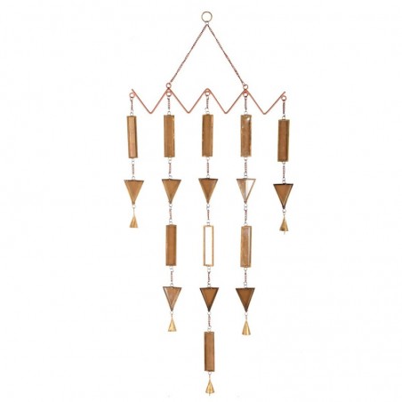 ORIGEN Home Decor Momil adorno suspendu triangles | Pendant brun - 99x50x2cm