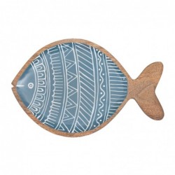 ORIGEN Home Decor Fish Tray | Plateau de décoration bleu - 3x32x21cm