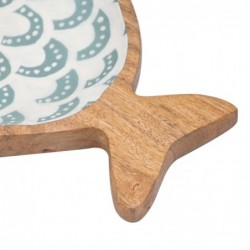 ORIGEN Home Decor Fish Tray | Plateau de décoration bleu - 3x26x16cm