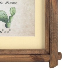 By SIGRIS Picture murale 2 cadre en bois marron photo 36 * 4 * 25cm Image