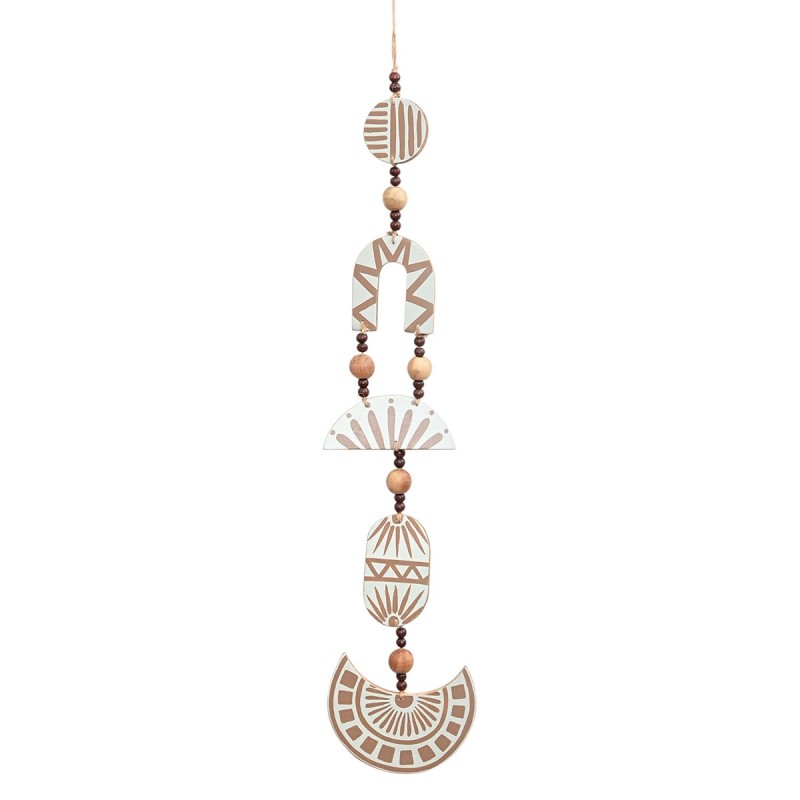 ORIGEN Home Decor Suspension en bois suspendu | Silver Pendant - 80x18x3cm