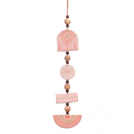 ORIGEN Home Decor Suspension en bois suspendu | Pendentif orange - 45x12x2cm