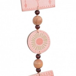 ORIGEN Home Decor Suspension en bois suspendu | Pendentif orange - 45x12x2cm