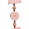 ORIGEN Home Decor Suspension en bois suspendu | Pendentif orange - 45x12x2cm