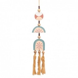 ORIGEN Home Decor Suspension en bois suspendu | Pendant brun - 60x12x1cm