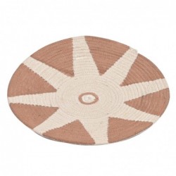 ORIGEN Home Decor Decoration Decoration Pictures | Boîte brune ronde - 20x20x1cm