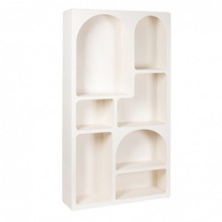 ORIGEN Home Decor Meubles étagères auxiliaires | Étagère blanche - 180x97x26cm