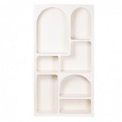 ORIGEN Home Decor Meubles étagères auxiliaires | Étagère blanche - 180x97x26cm