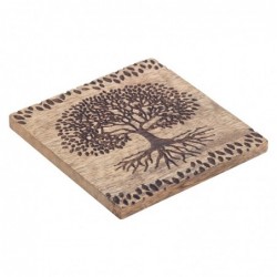 ORIGEN Home Decor Postavosos Tree Bida4 U Seasavas | Brun rectangulaire - 1x10x10cm