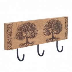 ORIGEN Home Decor Percha Pomos Life of Life Perceros | Cintre brun - 16x38x5cm