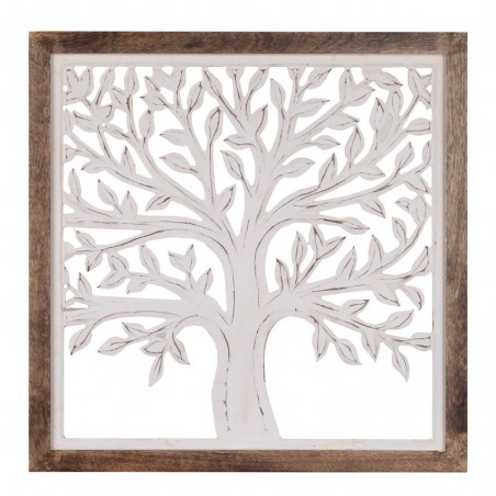 ORIGEN Home Decor Wall Wall Wall Plaques en bois | Plaque en bois carré - 66x66x4cm