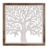 ORIGEN Home Decor Wall Wall Wall Plaques en bois | Plaque en bois carré - 66x66x4cm