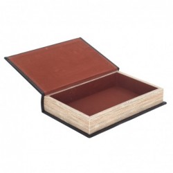 ORIGEN Home Decor Box Box Book Book | Boîtes de livres bruns rectangulaires - 27x18x5cm