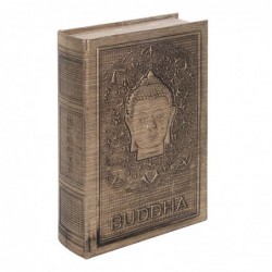 ORIGEN Home Decor Box Bouddha Bed Book | Boîtes de livres gris rectangulaires - 30x20x7cm