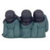 By SIGRIS Figure Bouddha bleu résine 11 * 7 * 18cm Bouddha Figure