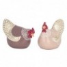 ORIGEN Home Decor Figure Gallina 2 U Animaux | Figure de poulet multicolore - 7x12x6cm