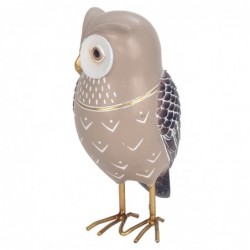 ORIGEN Home Decor Buhos Buhos Figure | Figure de hibou beige - 14x8x7cm