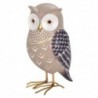 ORIGEN Home Decor Buhos Buhos Figure | Figure de hibou beige - 16x8x8cm