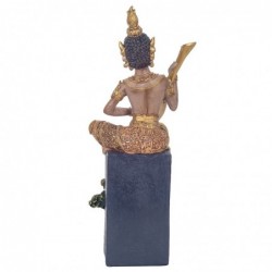 ORIGEN Home Decor Bouddha Bouddh Buddhas | Figure de Bouddha en or - 35x12x9cm