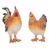 ORIGEN Home Decor Figure Gallina 2 U Animaux | Figure de poulet orange - 26x20x10cm