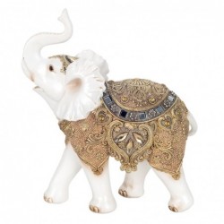 ORIGEN Home Decor Figure Elephant African and Elephants | Figure d'éléphant blanc - 26x22x10cm