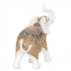 ORIGEN Home Decor Figure Elephant African and Elephants | Figure d'éléphant blanc - 26x22x10cm