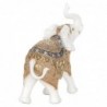 ORIGEN Home Decor Figure Elephant African and Elephants | Figure d'éléphant blanc - 26x22x10cm