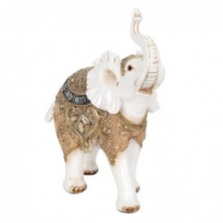 ORIGEN Home Decor Figure Elephant African and Elephants | Figure d'éléphant blanc - 26x22x10cm