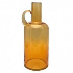 ORIGEN Home Decor Crystal Vase Vases et porte-greffe | Vase orange - 32x12x12cm