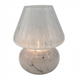 ORIGEN Home Decor Crystal Lamps Lamps | Lampe de bureau blanc - 19x14x14cm