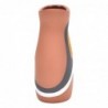 ORIGEN Home Decor Jarrón Jarrones et Portavelas | Vase brun - 20x14x9cm