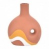 ORIGEN Home Decor Jarrón Jarrones et Portavelas | Vase brun - 18x15x7cm