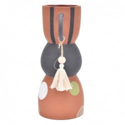 ORIGEN Home Decor Jarrón Jarrones et Portavelas | Vase brun - 30x18x13cm