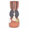 ORIGEN Home Decor Jarrón Jarrones et Portavelas | Vase brun - 30x18x13cm