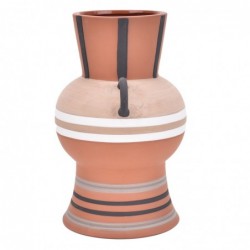 ORIGEN Home Decor Jarrón Jarrones et Portavelas | Vase brun - 24x15x15cm