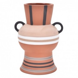 ORIGEN Home Decor Jarrón Jarrones et Portavelas | Vase brun - 24x15x15cm