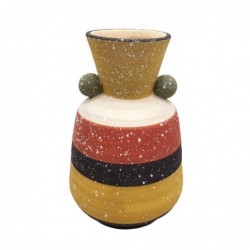 ORIGEN Home Decor Jarrón Jarrones et Portavelas | Vase multicolore - 19x12x12cm